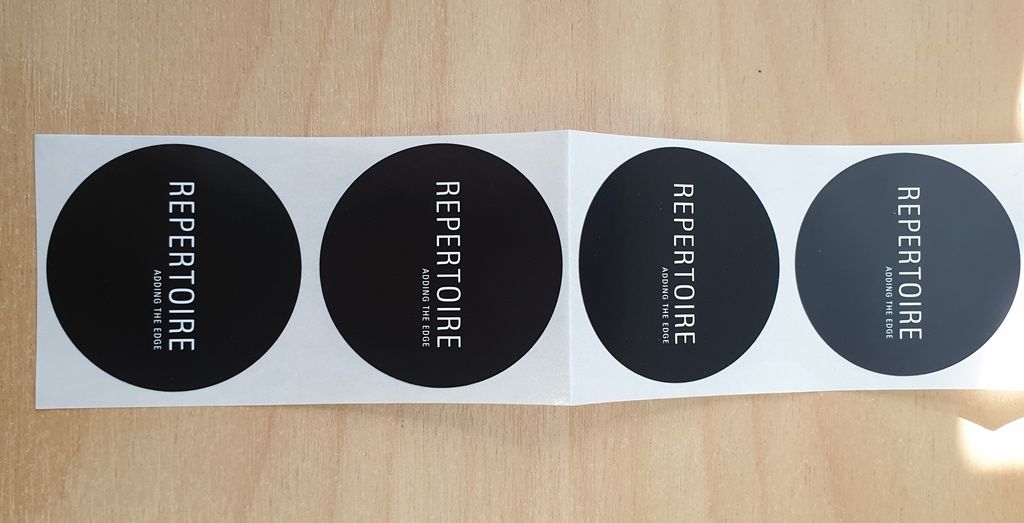 Branded Stickers for Repertoire Clothing