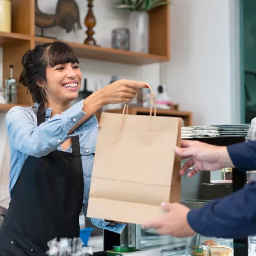 Branded Paper Bags - Naturally